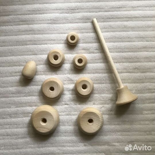 Деревянная пирамидка вальдорфские игрушки