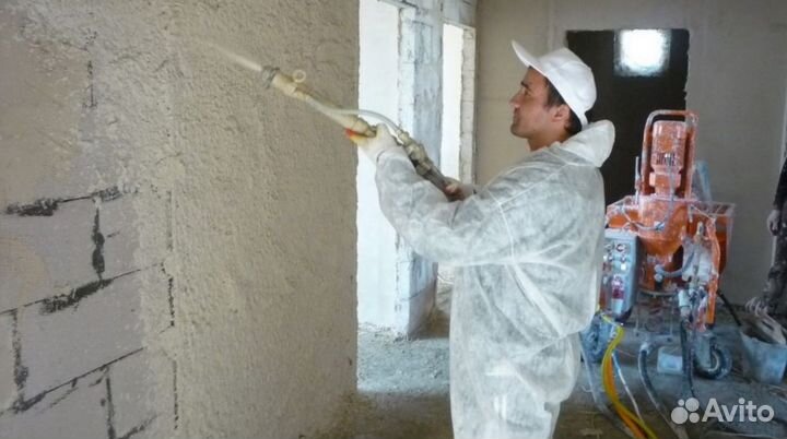 Штукатурка стен, Механизированная штукатурка