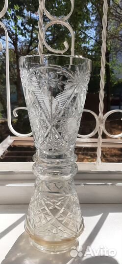 Хрустальная ваза чехия