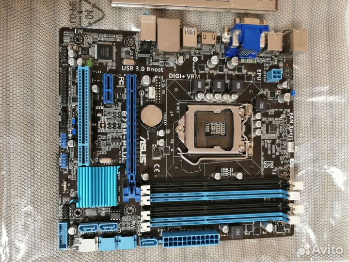 Материнская плата Asus b75m-plus lga1155