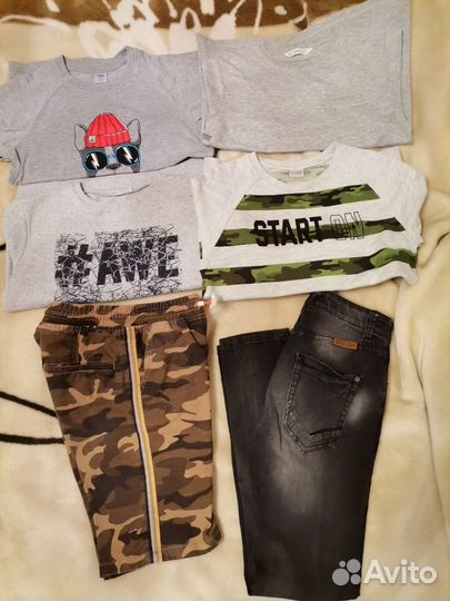 Вещи пакетом на мальчика 140-146