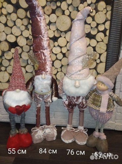 Новогодние гномы, декор, сувениры