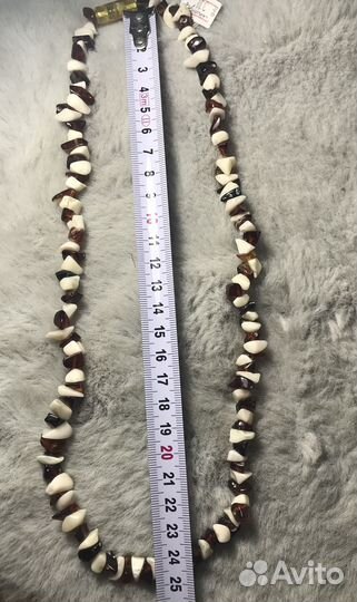 Бусы под янтарь