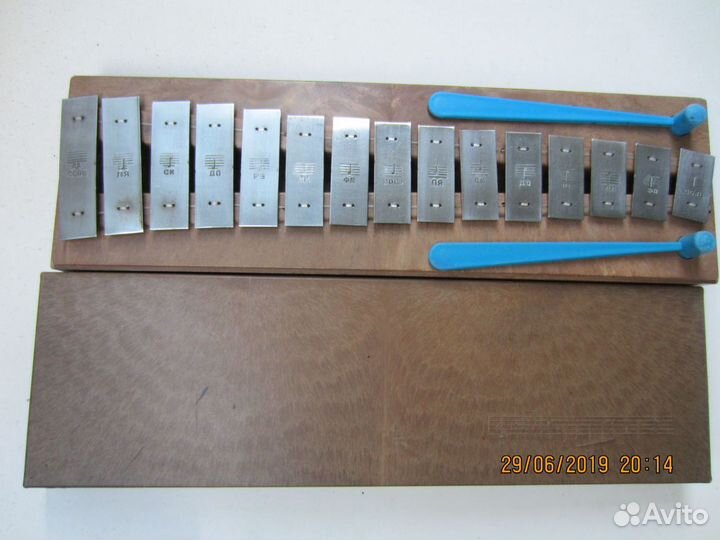 Музыкальный детский инструмент металлофон ксилофон