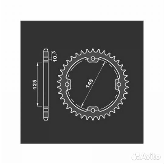 PBR Звезда задняя 4588 38 C45