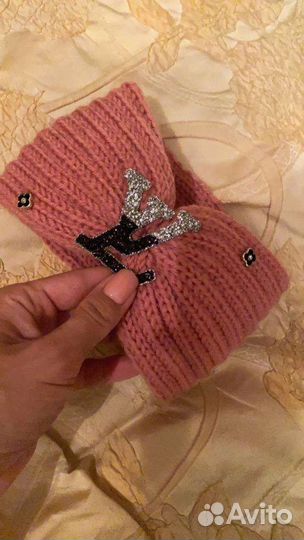 Повязка Louis Vuitton теплая шерсть