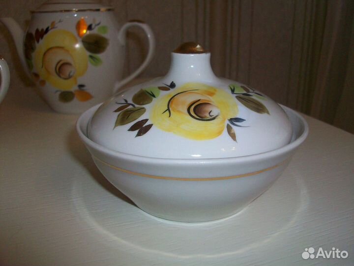 Чайный сервиз ручная роспись Полонне СССР