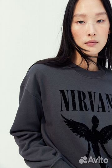 Свитшот H&M Nirvana Long sleeve