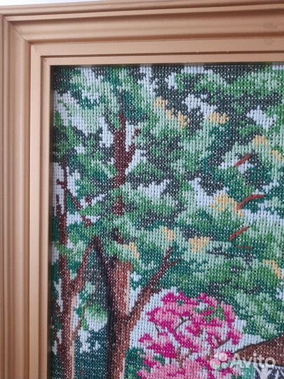 Картина вышивка крестом пейзаж