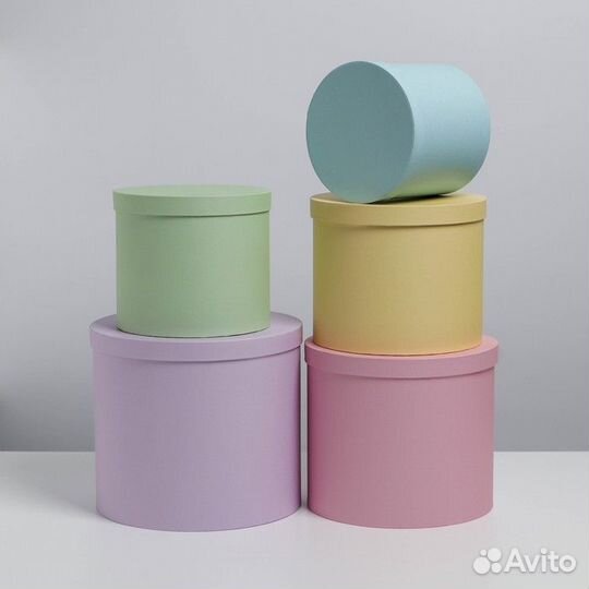 Набор коробок 5 в 1 'Пастельный', 13 x 13,519.5 x