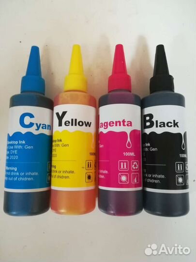 Пигментные чернила для принтеров HP, Canon