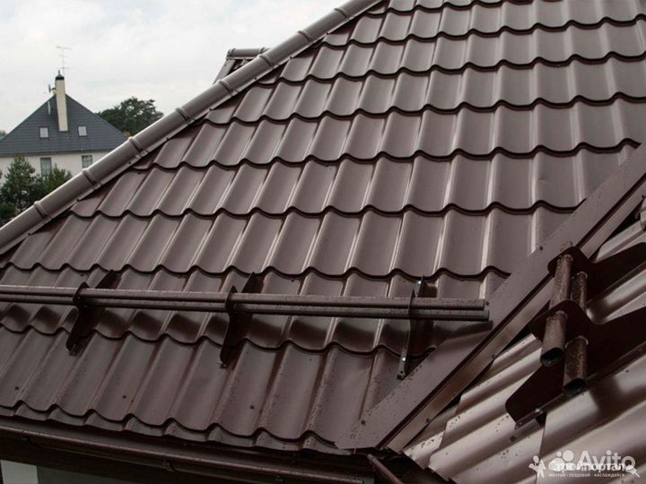 Снегозадержатели круг 1 метр (2 опоры)