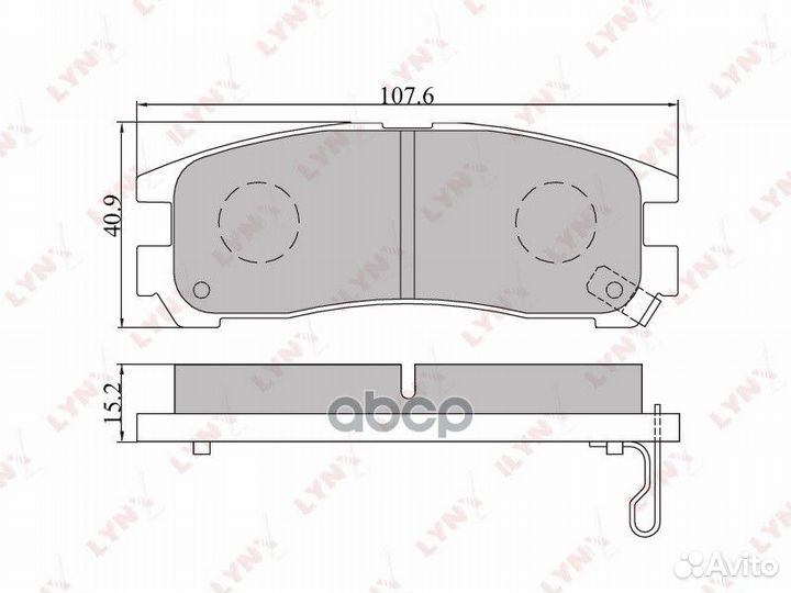 Колодки дисковые з. Chrysler Sebring 2.0 01-07