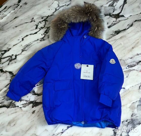 Детская куртка-пуховик Buba Moncler Dark Blue