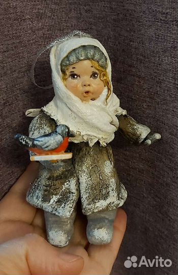 Ватные елочные игрушки
