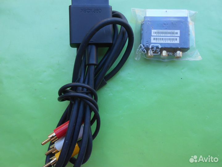 Кабель с переходником, Xbox 360 AV Cable, черный