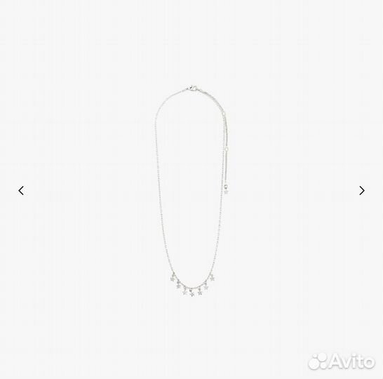Ожерелье regina посеребренное
