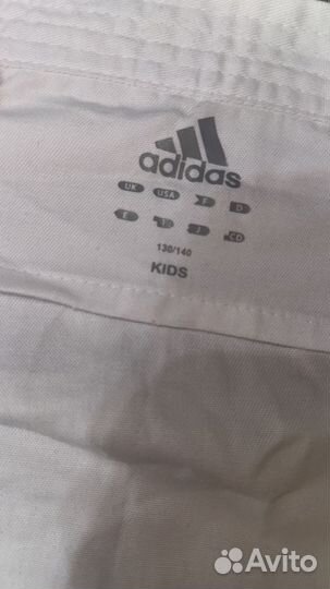 Кимоно для каратэ детское adidas размер 130-140
