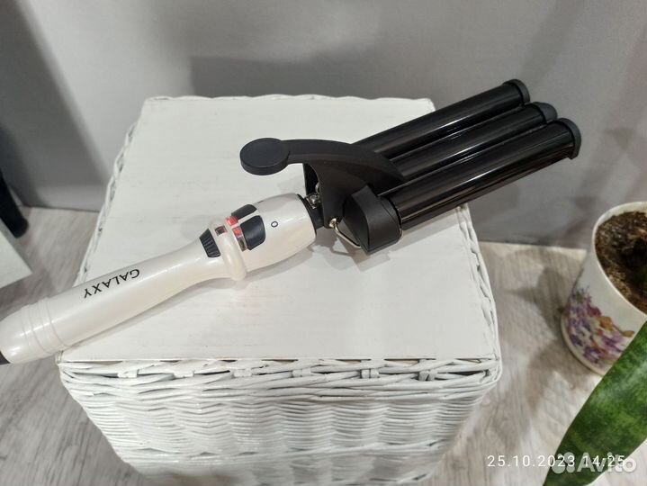 Стайлер плойка galaxy 3 волны щипцы для завивки