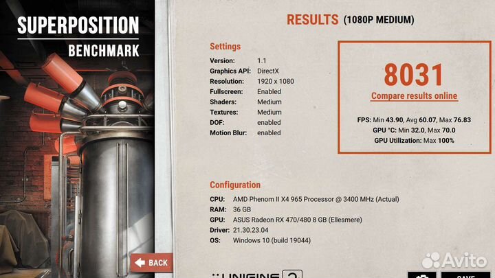 Видеокарта Asus rx 580 8gb