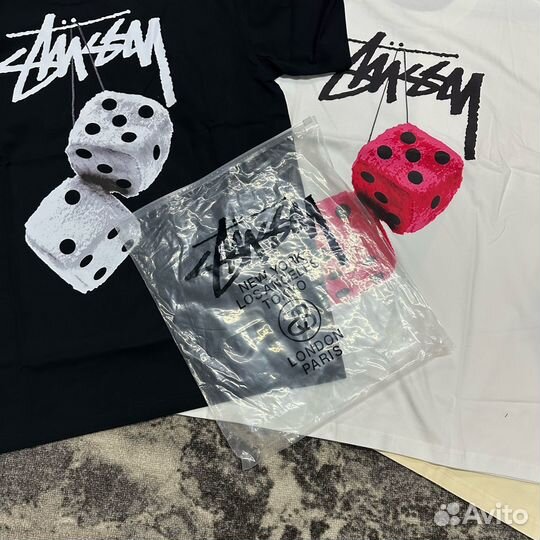 Футболка Stussy ss23 кубики