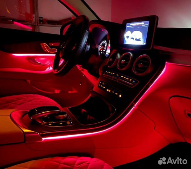 Подсветка салона Mercedes W205 / GLC X253