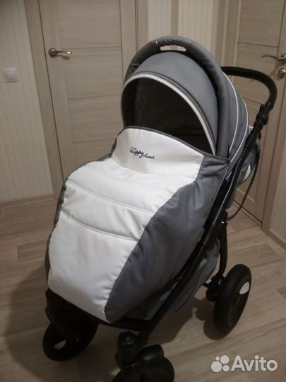 Коляска 3 в 1 Tutis Zippy New Silver кожа