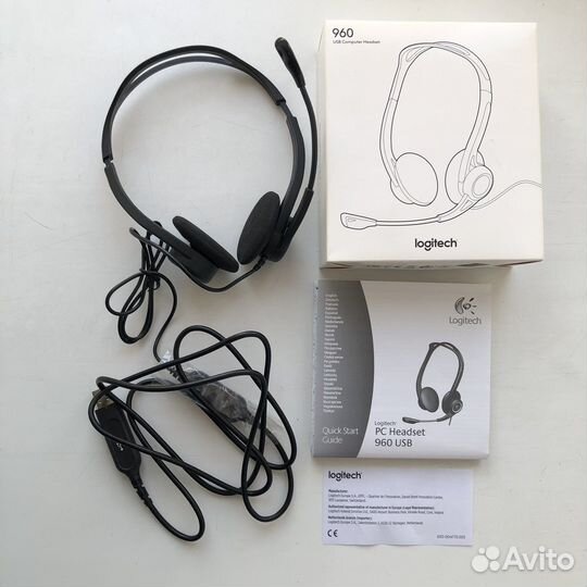 Компьютерная проводная гарнитура Logitech PC 960