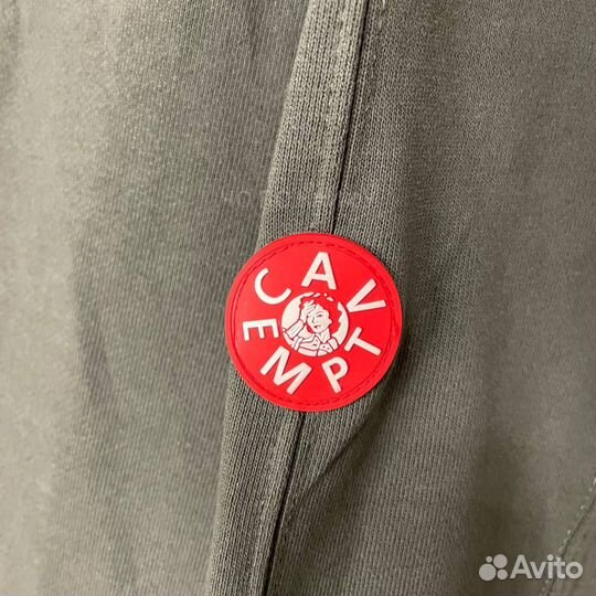 Зип худи cavempt серое базовое