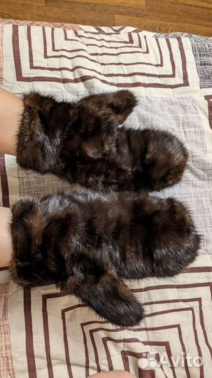 Норковые варежки