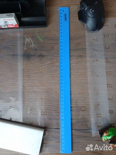 Трафарет букв и цифр СССР 6л листов разн размера