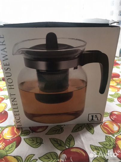 Чайник заварочный стеклянный