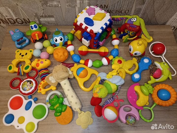 Погремушки грызунки игрушки. Набор 3