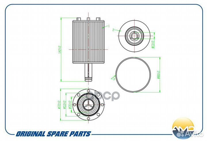 Фильтр масляный amdfl142 AMD