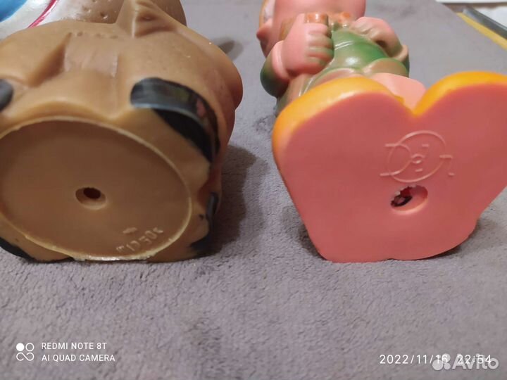 Резиновые игрушки пищалки СССР