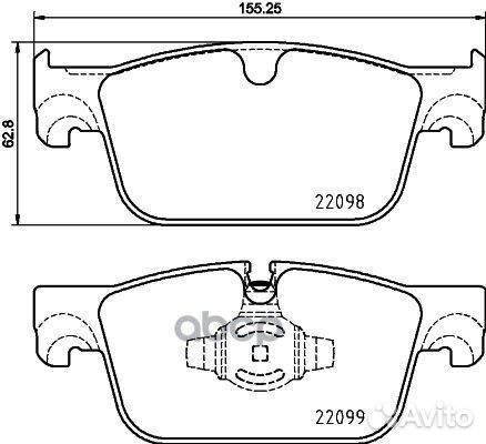Колодки тормознае дисковые P86028 P86028 Brembo