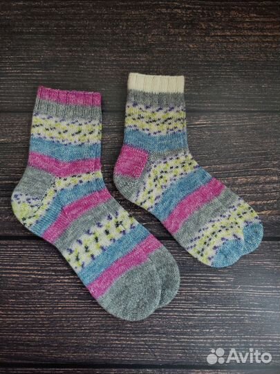 Носки вязаные мужские, женские, детские
