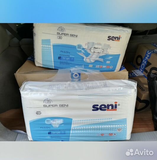 Новые памперсы подгузники для взрослых seni 3 L