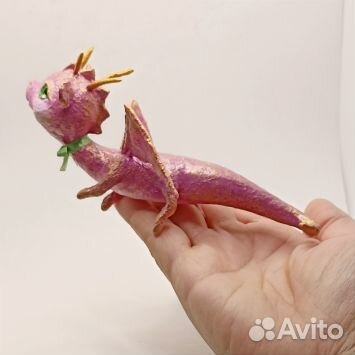 Ватная елочная игрушка Дракончик