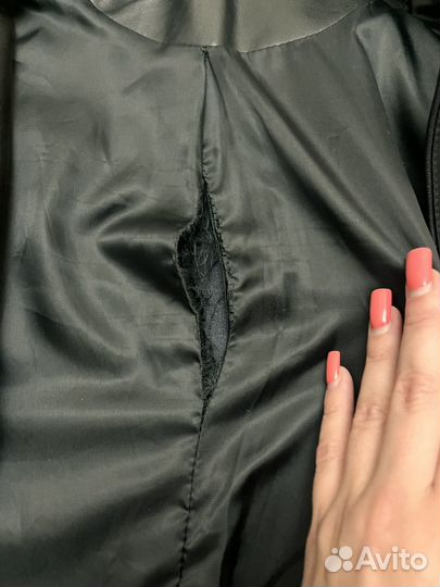 Кожаный пиджак женский