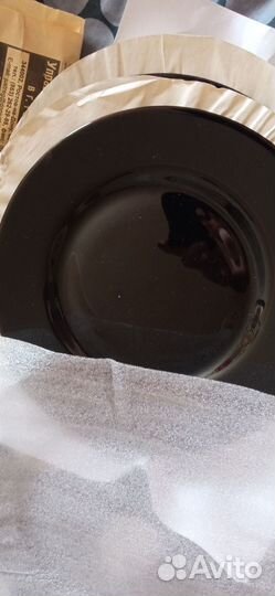 Набор столовой посуды luminarc чёрного цвета новые