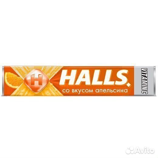 Леденцы Halls Апельсин и Витамин C