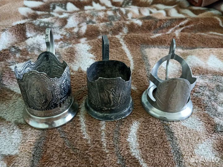 Подстаканники ссср.мельхиор.мнц