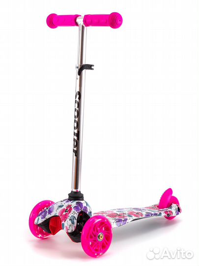 Самокат трехколесный для малышей (Зеленый)