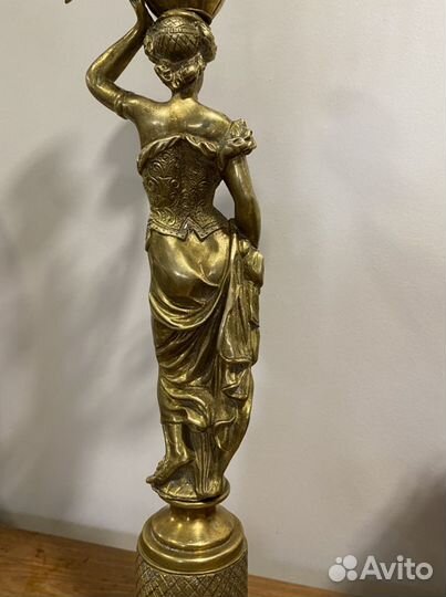 Канделябр бронзовый/ подсвечник, 19 век