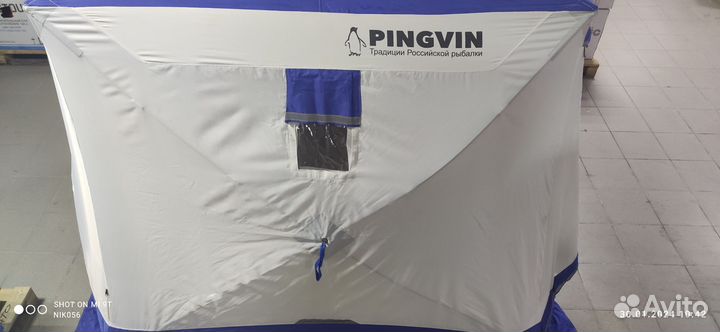 Палатка для зимней рыбалки с печкой бу