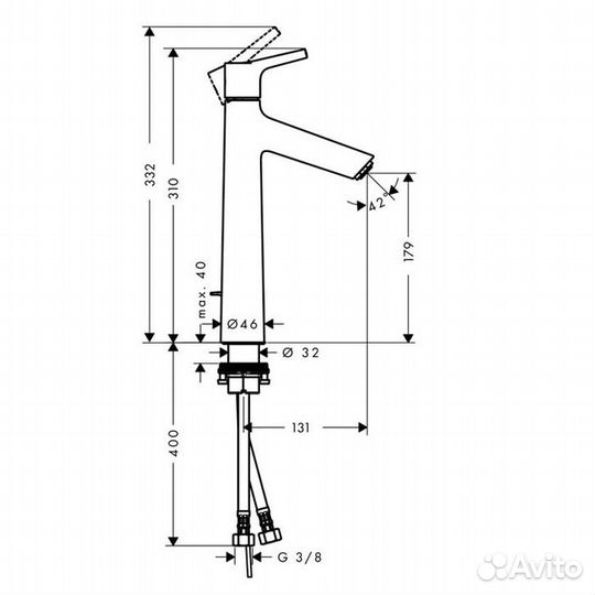 Hansgrohe Talis S Смеситель/ раковины 72032000