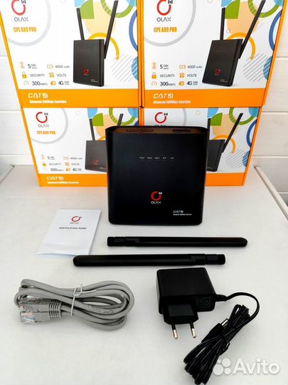 Комплект интернета 20Дб + wifi роутер Olax AX9 PRO