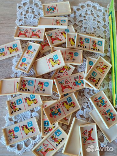 Домино дорожные знаки ретро винтаж Литовское ССР