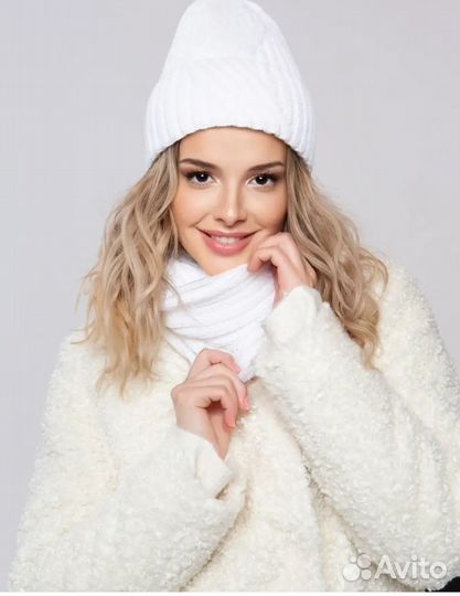 Комплект шапка и снуд